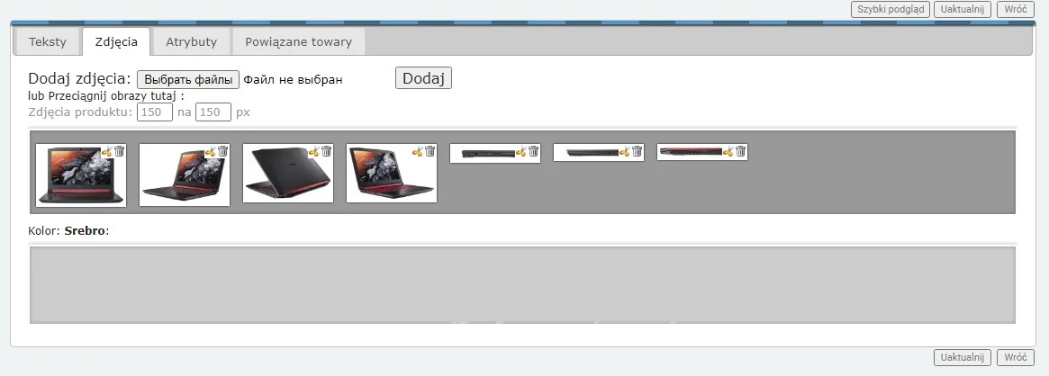 Różne kolory produktu - 4